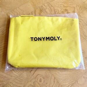 TONYMOLY Yellow Cosmetic Makeup Bag Pouch